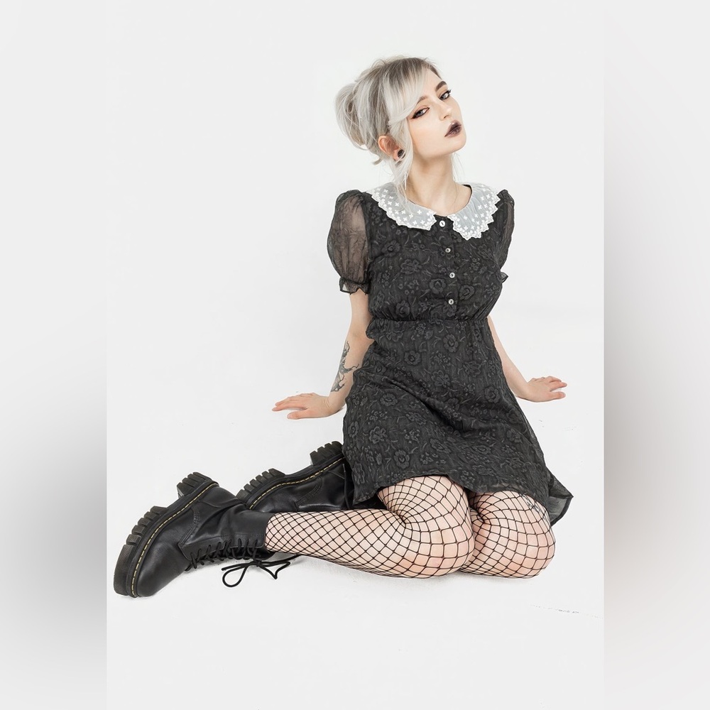 Disturbia Phantasma Lace Collar Mini Dress US 8 / UK 12 - Picture 10 of 10